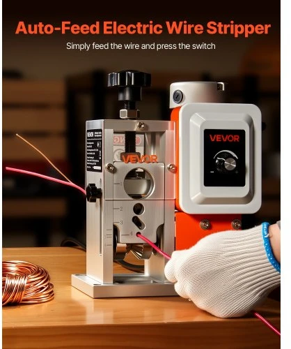 Koduva VEVOR elektrinė automatinė laidų izoliacijos nuėmimo mašina 1,5–40 mm, 400 W