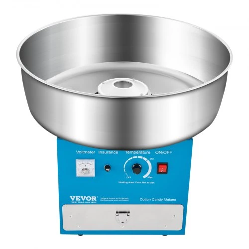 VEVOR Elektrinė cukraus vatos mašina, 1000 W, mėlyna, 520 x 520 x 447 mm
