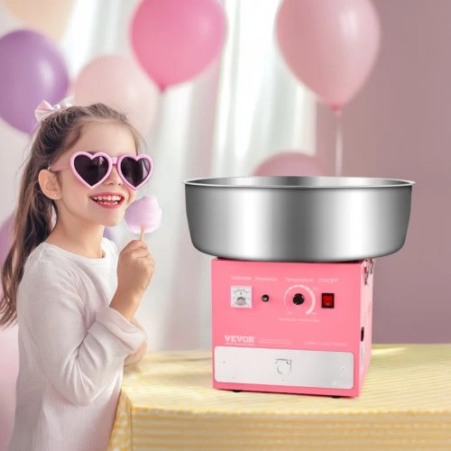VEVOR Elektrinė cukraus vatos mašina, 1000 W, rožinė