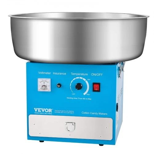 VEVOR Elektrinė cukraus vatos mašina, 1000 W, mėlyna, 520 x 520 x 447 mm