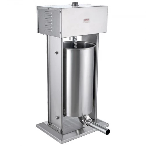 VEVOR Elektrinė dešrų kimštuvė, 25 l / 55 lb vertikali, 400 W, su pėdiniu jungikliu ir 5 antgaliais