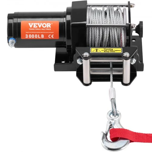 VEVOR Elektrinė gervė ATV/UTV 1360,8kg, plieno trosas, IP55, laidinis valdymas
