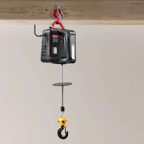 Koduva VEVOR elektrinė gervė-keltuvas, 500 kg, 1500 W, 7,6 m, su laidiniu ir belaide pultu