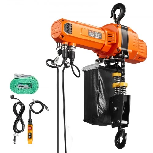 VEVOR Elektrinė grandininė talė 1000 kg, 6 m, 230 V, su 4,5 m laidiniu pultu