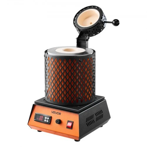 VEVOR Elektrinė lydymo krosnis, 1350 W, 1150 °C, su 3kg keramine tigle