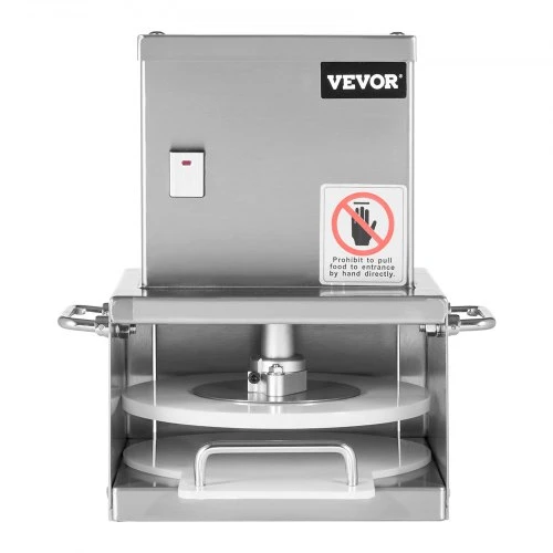 VEVOR Elektrinė picos tešlos presavimo mašina, 6 colių, nerūdijantis plienas, su 100 vnt. kepimo popieriaus