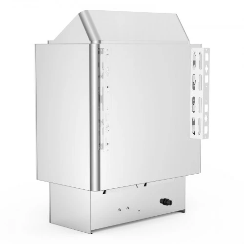 VEVOR Elektrinė pirties krosnelė 9 kW, 380–415 V, šlapio ir sauso naudojimo, su valdymo bloku, nerūdijančio plieno