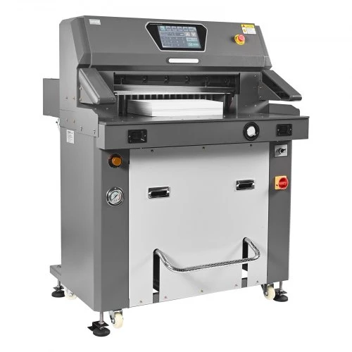 VEVOR Elektrinė popieriaus pjaustyklė, metalinė hidraulinė, 660 mm pjovimo plotis, 100 mm storis, infraraudonieji jutikliai