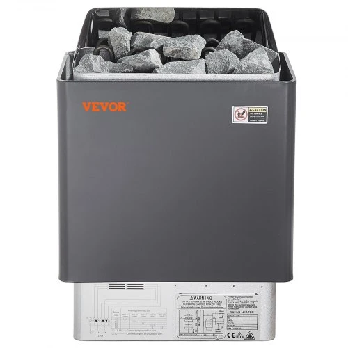 VEVOR Elektrinė saunos krosnelė, 400 V 3N, su 3 val. laikmačiu ir skaitmeniniu valdikliu, 5–9 m³