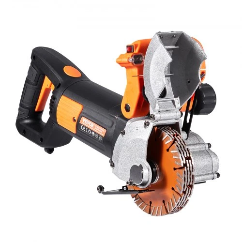 VEVOR Elektrinė sienų griovelių freza KC133, 2500 W, juoda ir oranžinė