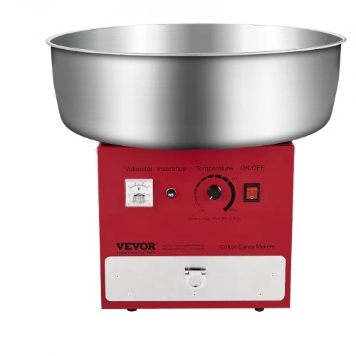 VEVOR Elektrinė vatos saldainių mašina, 1000 W, raudona, 52 cm