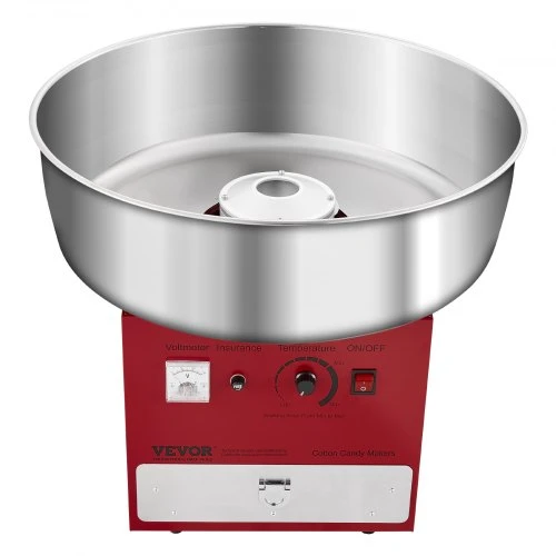 VEVOR Elektrinė vatos saldainių mašina, 1000 W, raudona, 52 cm