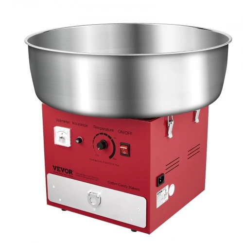 VEVOR Elektrinė vatos saldainių mašina, 1000 W, raudona, 52 cm