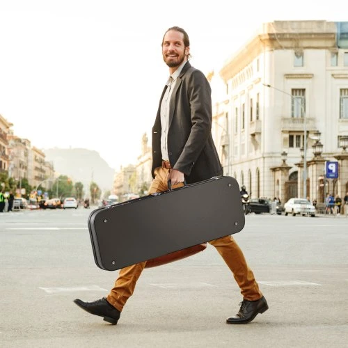 VEVOR Elektrinės gitaros kietas dėklas 1095 mm su užraktu ir raktu
