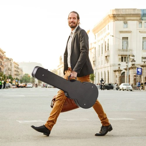 VEVOR Elektrinės gitaros kietas dėklas, 105 cm, su užraktu ir raktu, skirtas LES Paul gitaroms