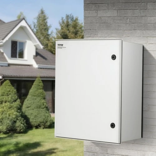 Koduva VEVOR elektrinės spintos korpusas NEMA, 60 x 50 x 23 cm, NEMA 4X, stiklo pluošto, IP66, su montavimo plokšte