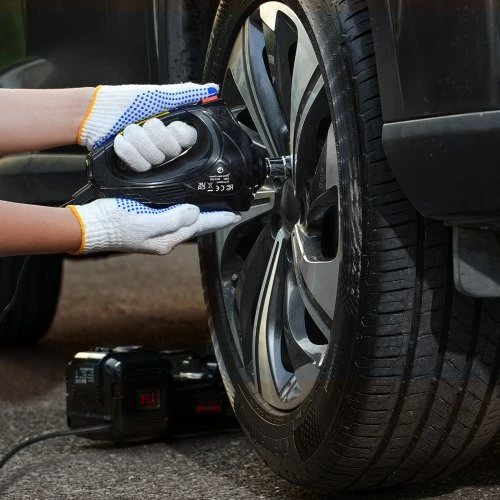 VEVOR Elektrinis automobilio domkratas, 5 t, 12 V, su įmontuotu pripūtėju, LED šviesa