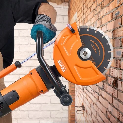 VEVOR Elektrinis betono pjūklas DC235, 1800 W, 70 x 54 x 33 cm