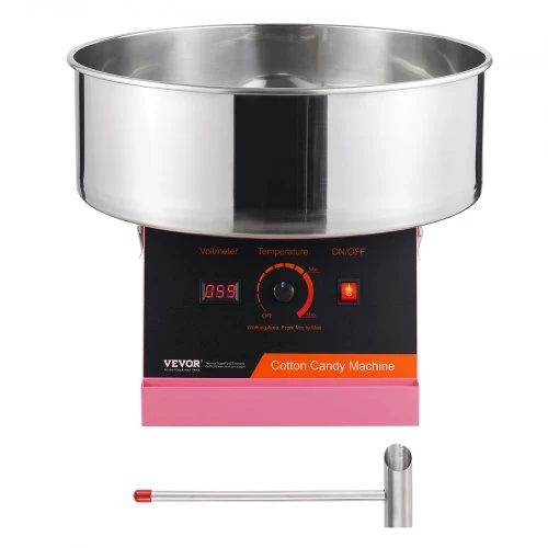 VEVOR Elektrinis cukraus vatos aparatas, 1000 W, rožinis