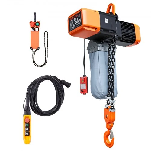 VEVOR Elektrinis grandininis keltuvas, 5000 kg, 9,1 m, 3 fazių, belaidis ir laidinis nuotolinis valdymas