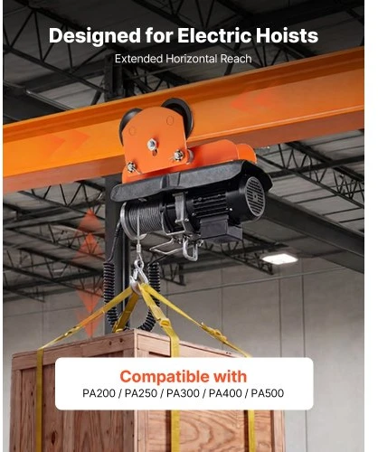Koduva VEVOR elektrinis keltuvas rankinis vežimėlis, 0,5 t, 68–110 mm, dvigubi ratai, I sijos