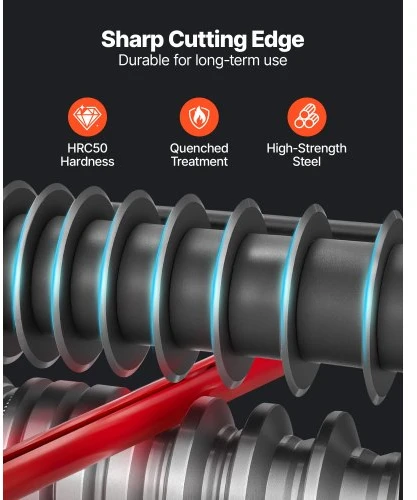 Koduva VEVOR elektrinis laidų izoliacijos nuėmimo aparatas, 1,5–40 mm, 11 kanalų, 370 W