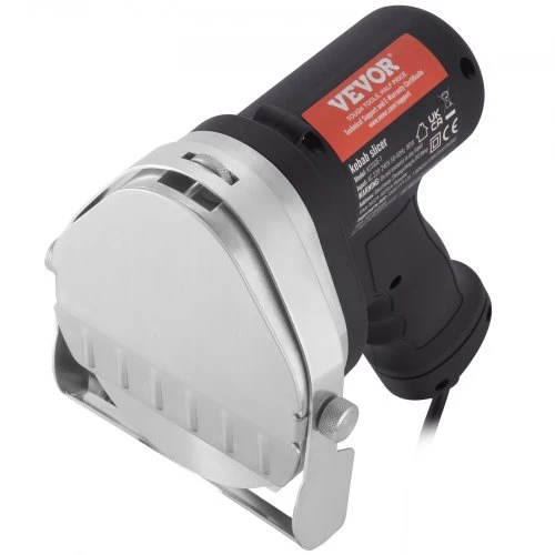 VEVOR Elektrinis šaurmos peilis, 80 W, 2 peiliai, 100 mm, reguliuojamas 0–8 mm