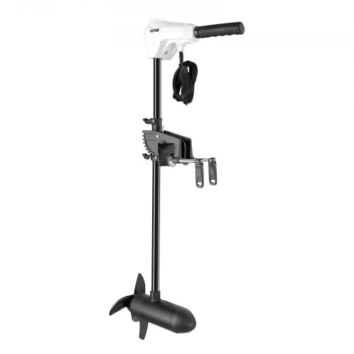 VEVOR Elektrinis trollingo variklis, transom montuojamas, 24 V, 86 lbs, 8 greičių, 36 col. kotas