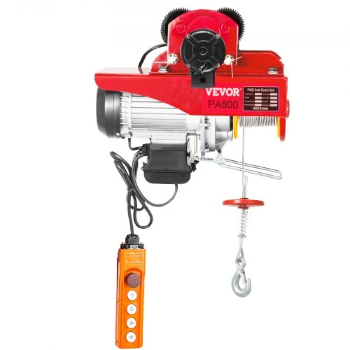 Koduva VEVOR elektrinis trosinis keltuvas 800 kg / 1700 lb, 1300 W, 12 m, modelis PA800