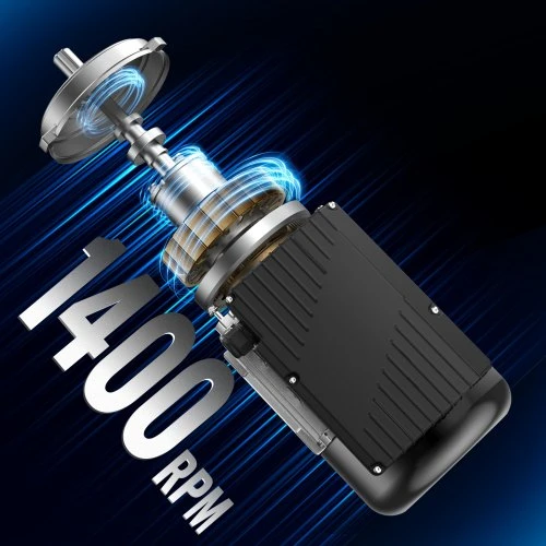 Koduva VEVOR elektrinis variklis 0,55 kW, 1400 aps./min, AC 220–240 V, 4,5 A, 80 rėmas, B3, 19 mm velenas
