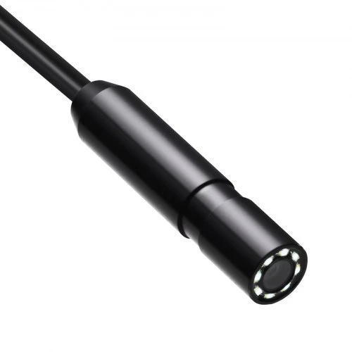 VEVOR Endoskopinė kamera su 15 m pusiau standžiu kabeliu, 1920P HD, 8 LED, 2X priartinimu, IP67