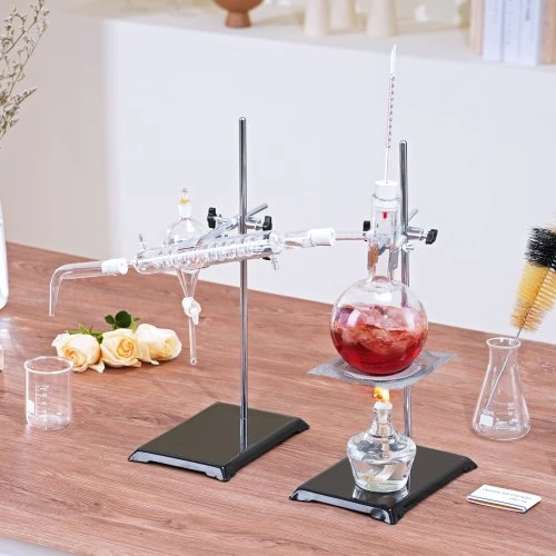 Koduva VEVOR eterinių aliejų distiliavimo rinkinys, 500 ml, 3.3 boro stiklas, 28 dalių