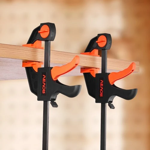 Koduva VEVOR F formos spaustuvai, 4 vnt., 30 cm ir 15 cm, oranžinė / juoda