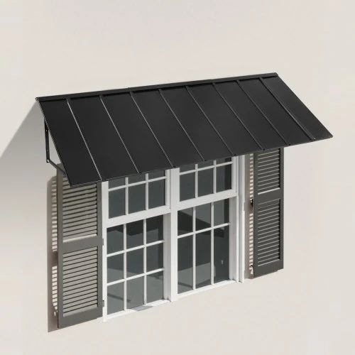 VEVOR Fiksuotas metalinis stogelis 104 x 36 in, lango ir durų stogelis su plieniniu rėmu