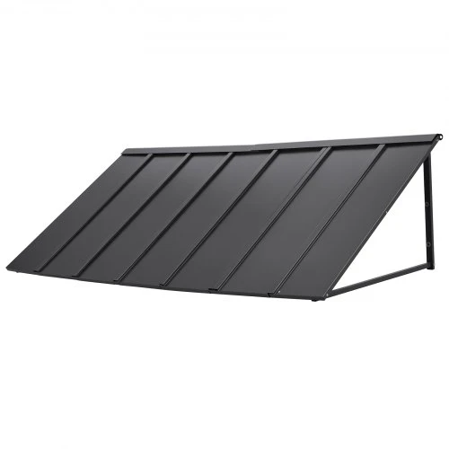 Koduva VEVOR fiksuotas metalinis stogelis 80 x 36 in, langų ir durų stogas, plieno rėmas