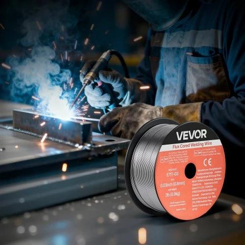 Koduva VEVOR flux core MIG suvirinimo viela E71T-11, 0,9 mm, 0,45 kg, 3 ritės