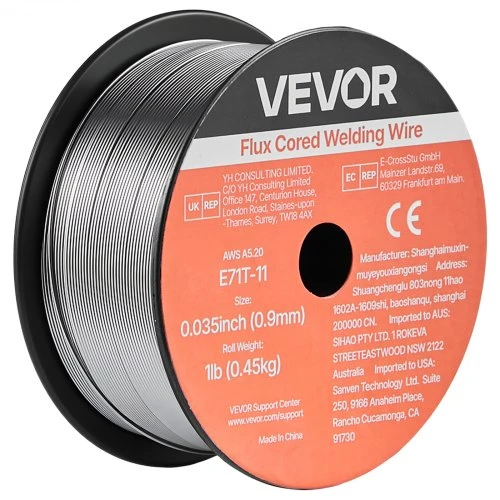 Koduva VEVOR flux core MIG suvirinimo viela E71T-11, 0,9 mm, 0,45 kg, 3 ritės
