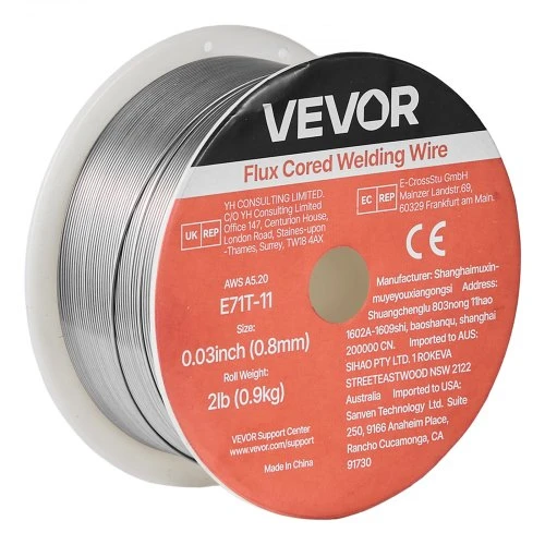 Koduva VEVOR flux core MIG suvirinimo viela E71T-11, 0,8 mm, 0,9kg