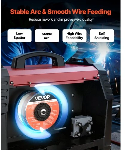 Koduva VEVOR flux core MIG suvirinimo viela E71T-11, 0,8 mm, 0,9kg