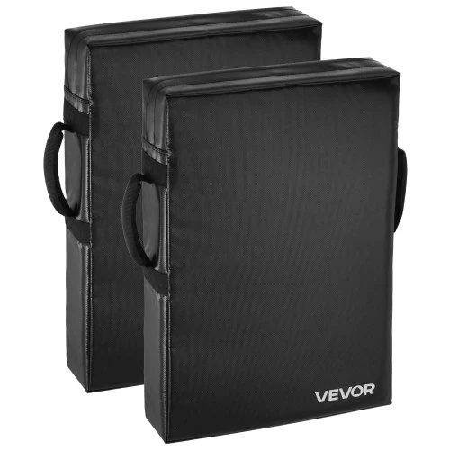 VEVOR Futbolo blokavimo dummy, 24 x 16 in, su rankenomis, juodas, 2 vnt.