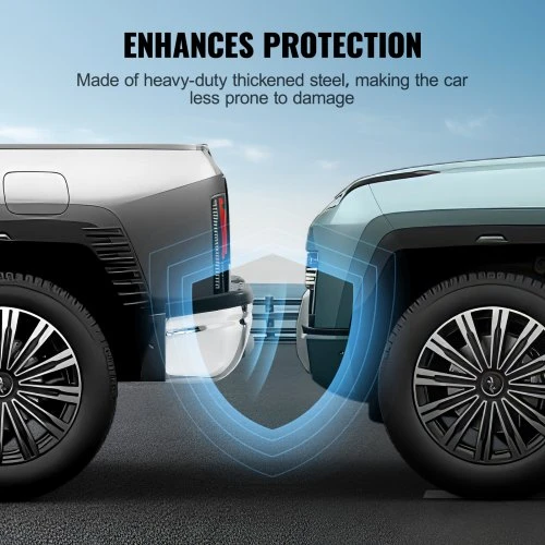 VEVOR Galinis buferis su laipteliu, skirtas 1999-2007 Ford F250 / Ford F350 Super Duty, chromuotas plienas, 99F250-CH