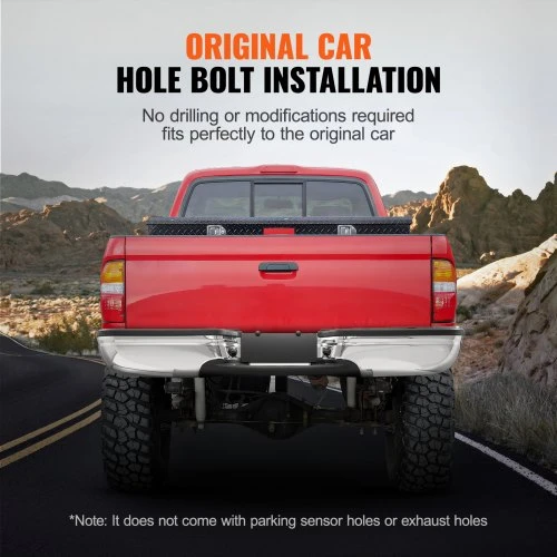 VEVOR Galinis buferis su laipteliu, skirtas 1999-2007 Ford F250 / Ford F350 Super Duty, chromuotas plienas, 99F250-CH