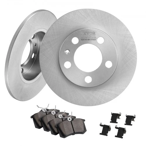 VEVOR Galinių stabdžių komplektas, suderinamas su AUDI A3(8L), SEAT IBIZA, SKODA OCTAVIA, ROOMSTER, VW GOLF IV, 232 mm