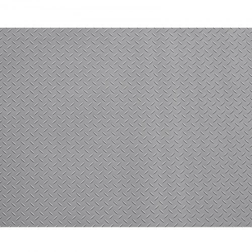 VEVOR Garažo grindų ritinys, 2,28 x 6,1 m, 2,2 mm PVC deimantinės plokštės rašto, sidabro pilkas