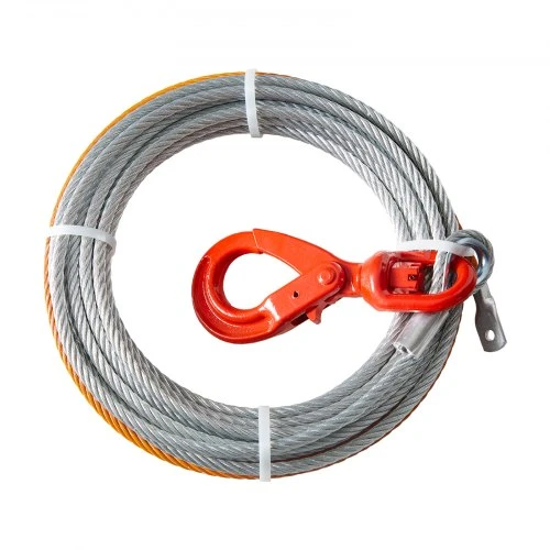 VEVOR Gervės trosas, 9,5 mm x 15,2 m, galvanizuotas plienas
