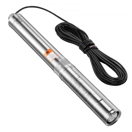 VEVOR Giluminis panardinamas siurblys 4SDM2/12, 1100 W, 230 V, 65 l/min, 85 m, nerūdijantis plienas