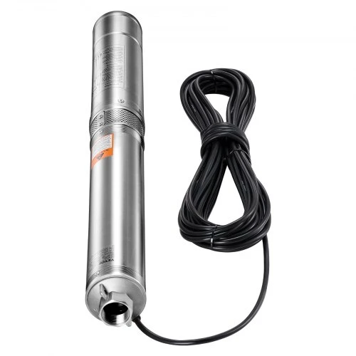 VEVOR Giluminis panardinamas siurblys 4SDM2/12, 1100 W, 230 V, 65 l/min, 85 m, nerūdijantis plienas