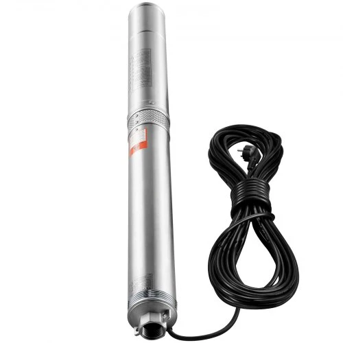 VEVOR Giluminis panardinamasis siurblys 4SDM6/15, 1500 W, 230 V, 9.8 m³/val., 108 m, nerūdijantis plienas