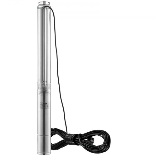 VEVOR Giluminis panardinamasis siurblys 4SDM6/15, 1500 W, 230 V, 9.8 m³/val., 108 m, nerūdijantis plienas