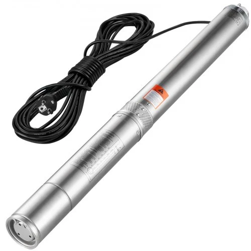 VEVOR Giluminis panardinamasis siurblys 4SDM6/15, 1500 W, 230 V, 9.8 m³/val., 108 m, nerūdijantis plienas